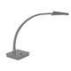 Ronin Arched Arm LED Table Lamp W / Square Base - Brushed Platinum Ronin Arched Arm LED Table Lamp W / Square Base - Brushed Platinum /