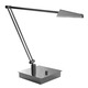 Ronin Bendable Arm LED Table Lamp W / Square Base - Chromium / 