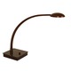 Vital Arched Arm LED Table Lamp W / Square Base - Urban Bronze / 