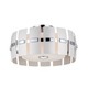 Luna Semi Flush Ceiling Mount - Chrome / White Pearlized Luna Semi Flush Ceiling Mount - Chrome / White Pearlized