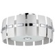 Luna Semi Flush Ceiling Mount - Chrome / White Pearlized Luna Semi Flush Ceiling Mount - Chrome / White Pearlized