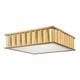 Middlebury Square Ceiling Flush Mount - Aged Brass / Frosted Middlebury Square Ceiling Flush Mount - Aged Brass / Frosted