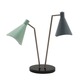 Nova Table Lamp - Satin Nickel / Black / Blue Grey / Light Green Nova Table Lamp - Satin Nickel / Black / Blue Grey / Light Green