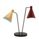Nova Table Lamp - Satin Nickel / Black / Red / Yellow Nova Table Lamp - Satin Nickel / Black / Red / Yellow