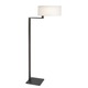 Quadratto Swing Arm Floor Lamp - Black Brass / Off White Quadratto Swing Arm Floor Lamp - Black Brass / Off White
