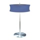 Lightweights Round Table Lamp - Satin Aluminum / Blue Lightweights Round Table Lamp - Satin Aluminum / Blue