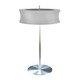 Lightweights Round Table Lamp - Satin Aluminum / Silver Lightweights Round Table Lamp - Satin Aluminum / Silver