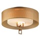 Link Semi Flush Ceiling Mount - Bronze Leaf / White