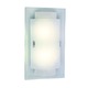Double Rectangles Wall Sconce - Polished Chrome / Frosted