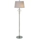 Palla Floor Lamp - Polished Chrome/Crystal / White Linen Palla Floor Lamp - Polished Chrome/Crystal / White Linen
