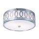 Olympic Ceiling Flush Mount - Polished Chrome / Opal