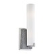 Lava Tube Vanity Wall Sconce - Lava Stone / Brushed Nickel / Etched Opal