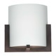 Bow 12 Wall Sconce - Merlot Bronze / Etched White Bow 12 Wall Sconce - Merlot Bronze / Etched White