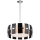 Luna Suspension - Chrome / Black Pearlized