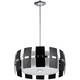 Luna Suspension - Chrome / Black Pearlized