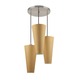 Trilogy Pendant - Brushed Nickel / Gold Trilogy Pendant - Brushed Nickel / Gold