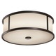 Dakota Outdoor Ceiling Flush Mount - Espresso / White Opal Etched Dakota Outdoor Ceiling Flush Mount - Espresso / White Opal Etched