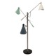 Nova 3 Floor Lamp - Satin Nickel / Black / Beige / Blue Grey / Green Nova 3 Floor Lamp - Satin Nickel / Black / Beige / Blue Grey / Green