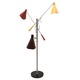 Nova 3 Floor Lamp - Satin Nickel / Black / Brown / Red / Yellow Nova 3 Floor Lamp - Satin Nickel / Black / Brown / Red / Yellow