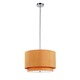 Tiered Shade Wide Pendant - Brushed Nickel / Mustard Tiered Shade Wide Pendant - Brushed Nickel / Mustard