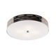 Seattle Ceiling Flush Mount - Polished Chrome / White Seattle Ceiling Flush Mount - Polished Chrome / White