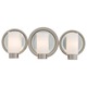 Next Port Bath Bar 3-Light - Polished Nickel / Etched Opal