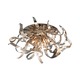 Graffiti Semi Flush Ceiling Mount - Silver Leaf / Polished Stainless Steel / Smoked Crystal Graffiti Semi Flush Ceiling Mount - Silver Leaf / Polished Stainless Steel / Smoked Crystal