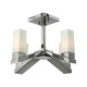 Omni Semi Flush Ceiling Mount - Polished Nickel / Etched Opal