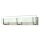 Latitude Bath Bar - Brushed Nickel / Clear/Etched Latitude Bath Bar - Brushed Nickel / Clear/Etched