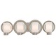 Next Port Bath Bar 3-Light - Polished Nickel / Etched Opal