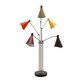 Nova 5 Floor Lamp - Satin Nickel / Black / Warms Nova 5 Floor Lamp - Satin Nickel / Black / Warms