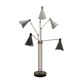 Nova 5 Floor Lamp - Satin Nickel / Black / Neutrals Nova 5 Floor Lamp - Satin Nickel / Black / Neutrals