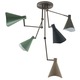 Nova 5 Ceiling Adjustable Spotlights - Satin Nickel / Cools Nova 5 Ceiling Adjustable Spotlights - Satin Nickel / Cools
