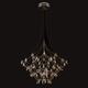 Crystal Galaxy Chandelier W / Downlight - Nickel / Crystal Crystal Galaxy Chandelier W / Downlight - Nickel / Crystal