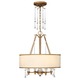 Bentley Chandelier - Brushed Bronze / Off White / Cinamon Bentley Chandelier - Brushed Bronze / Off White / Cinamon