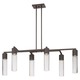 Light Rain Island Chandelier - Sable Bronze Patina / Clear Seeded Light Rain Island Chandelier - Sable Bronze Patina / Clear Seeded