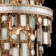 Dolcetti 7 Light Chandelier - Silver / Shell / Crystal / Stainless Steel