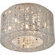 Inca 7 Light Ceiling Flush Mount - Polished Chrome / 
