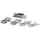 Neo Semi Flush Ceiling Mount - Polished Chrome / Crystal