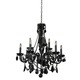 Black Tie 9 Light Chandelier - Jet Black / Jet Crystals Black Tie 9 Light Chandelier - Jet Black / Jet Crystals