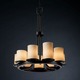Dakota Ring Chandelier - Matte Black / Cream Dakota Ring Chandelier - Matte Black / Cream