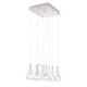 Larmes Square Suspension - Polished Chrome / Clear Larmes Square Suspension - Polished Chrome / Clear