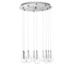 Larmes Round Suspension - Polished Chrome / Clear