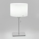 Bolo Classic Table Lamp - Polished Aluminum / White