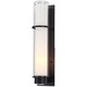 Essex Outdoor Wall Sconce - Hammered Black / Opal / Clear