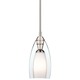 Mini Morgan Pendant - Satin Nickel / Clear / White Opal Mini Morgan Pendant - Satin Nickel / Clear / White Opal