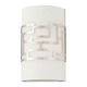 Alecias Necklace Wall Sconce - Brushed Nickel / Etched Opal