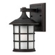 Freeport Exterior Small Wall Sconce - Old Penny / Etched Seedy Glass
