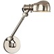Laconia Swing Arm Wall Sconce - Polished Nickel / 