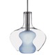P3832 Soft Pendant - Chrome / Clear/Light Blue P3832 Soft Pendant - Chrome / Clear/Light Blue